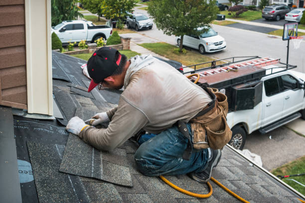 Professional Metal Roofing technician working in Randolph, ME